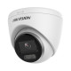 Câmera IP Dome Full HD 2Mp, lente 2.8mm, alcance Luz Branca 30m, IP67, detecção de movimento, metal/plástico, DS-2CD1327G0-L ColorVu, Hikvision