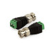 Conector Macho BNC Plug com Borne, para CFTV, DPJ-A15, HBTech